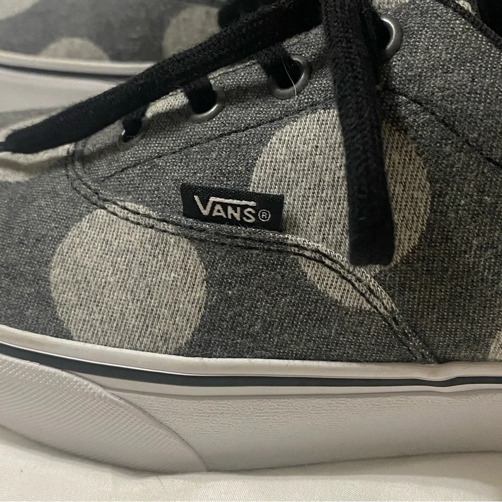 VANS Fuzzy Dot Polka Dot Doheny Platform Sneakers